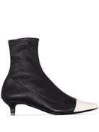 By Far Karl 30mm Cap Toe Ankle Boots - Black