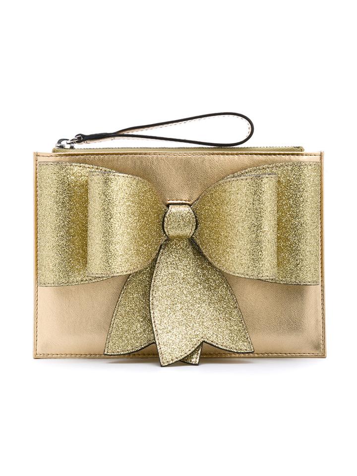 Gucci Kids - Metallic (grey) Bow Wristlet - Kids - Leather/pvc - One Size