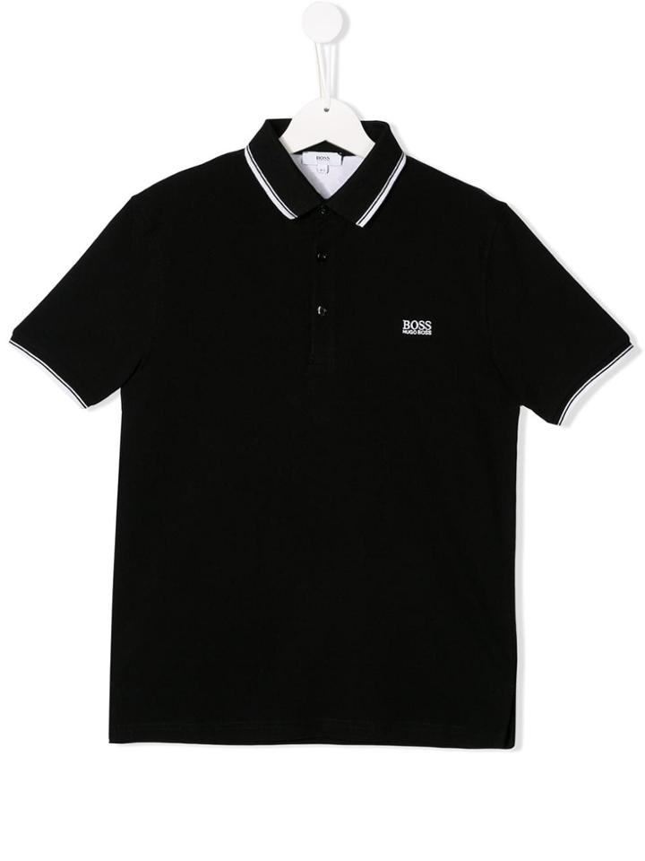 Boss Hugo Boss Logo Short-sleeve Polo Shirt - Black