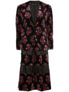 Comme Des Garçons Vintage Floral Skirt Suit - Black