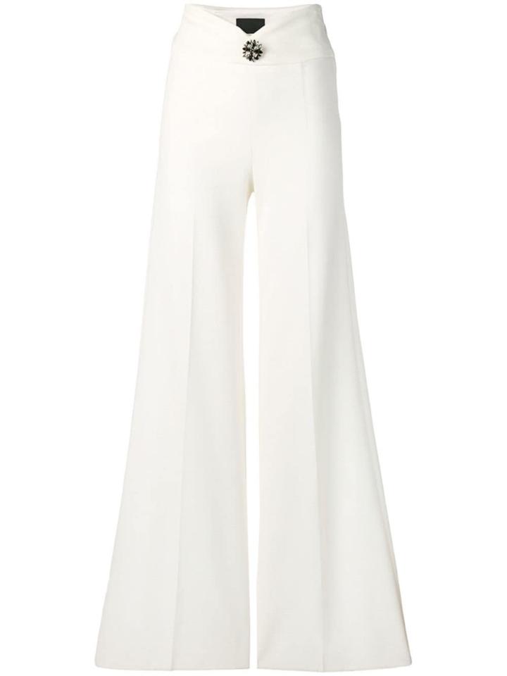Philipp Plein Flared Tailored Trousers - White