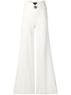 Philipp Plein Flared Tailored Trousers - White