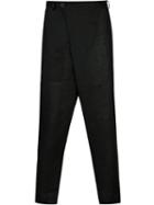 Isabel Benenato - Drop-crotch Trousers - Men - Linen/flax/acetate - 48, Black, Linen/flax/acetate