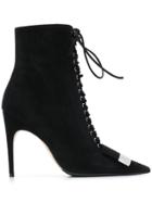 Sergio Rossi Lace-up Boots - Black