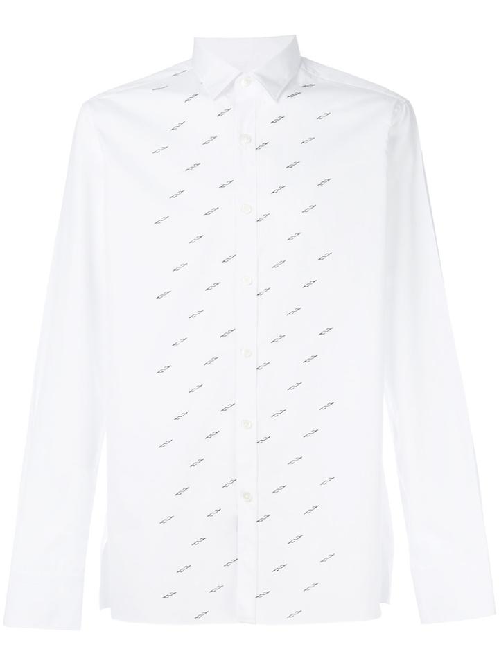 Lanvin Embroidered Poplin Shirt - White