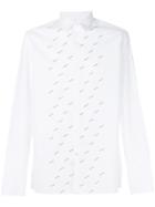 Lanvin Embroidered Poplin Shirt - White