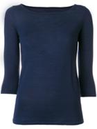 Sottomettimi Three-quarter Sleeve Top - Blue