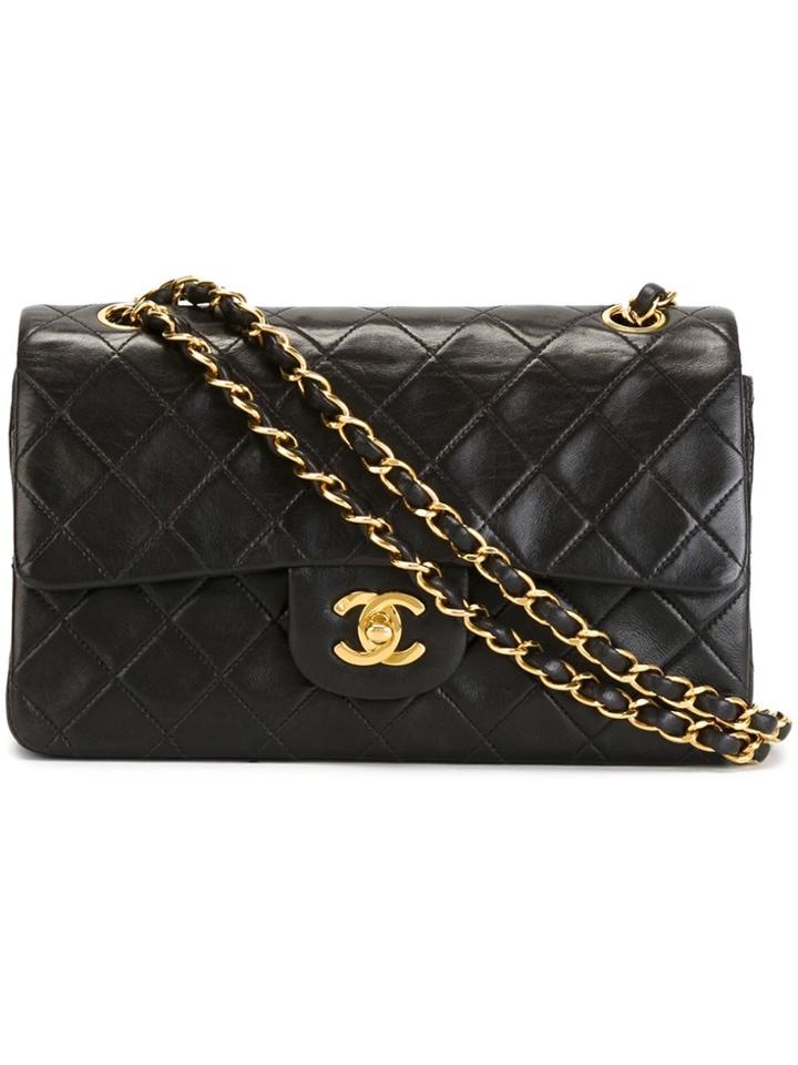 Chanel Vintage Quilted 2.55 Shoulder Bag - Black