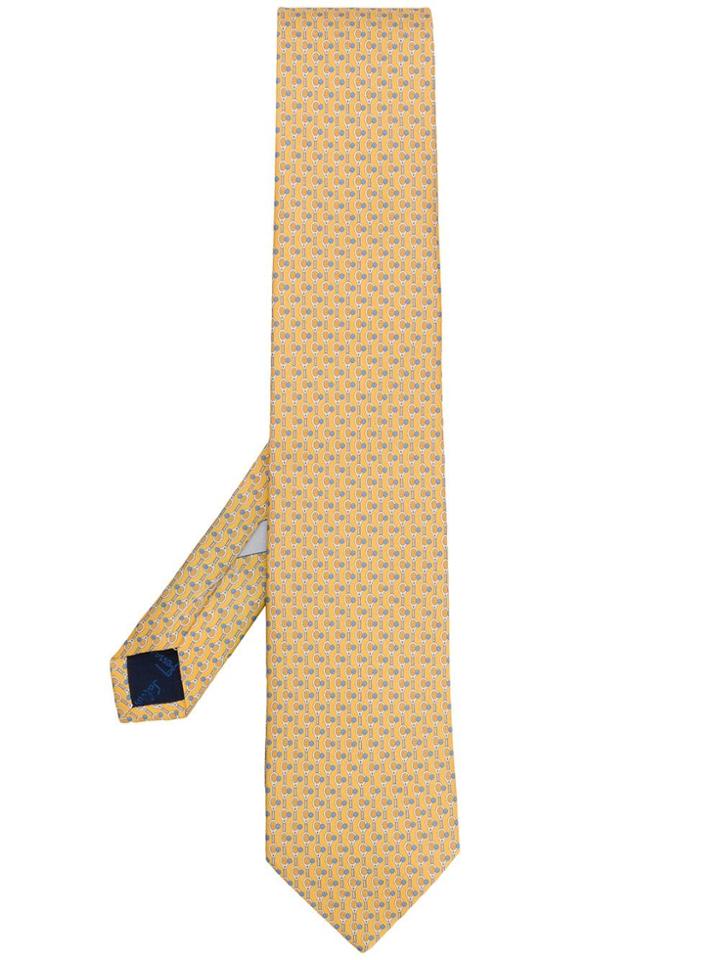 Salvatore Ferragamo Patterned Tie - Yellow
