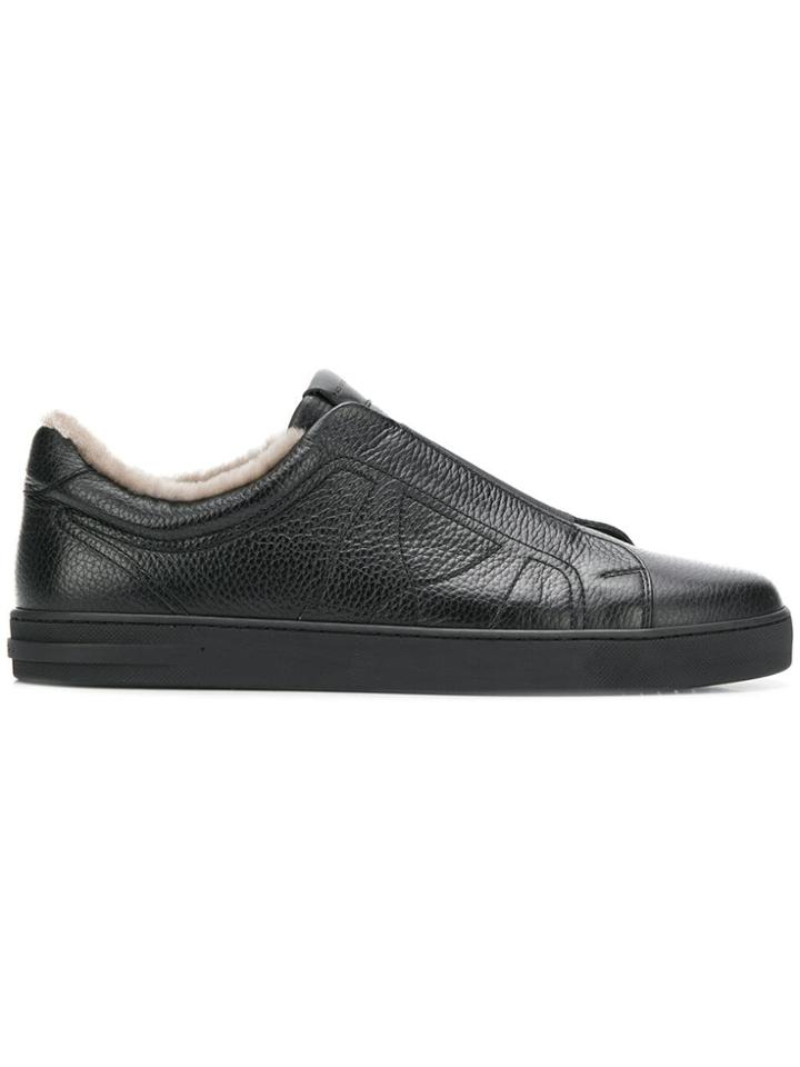 Moreschi Fur Lining Sneakers - Black