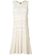 Burberry - Wave Dress - Women - Viscose/polyester - S, White, Viscose/polyester