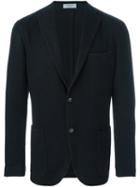 Boglioli Notched Lapel Blazer, Men's, Size: 50, Blue, Cupro/wool