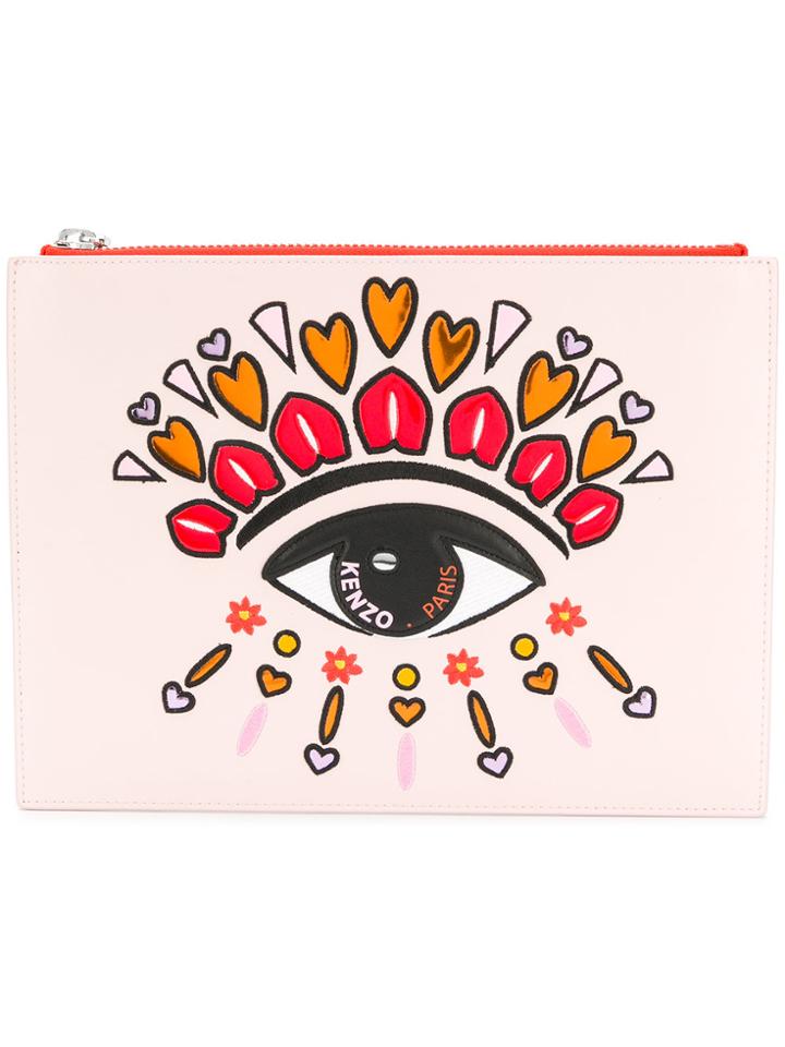 Kenzo Valentine's Day Capsule Eye Clutch - Pink & Purple