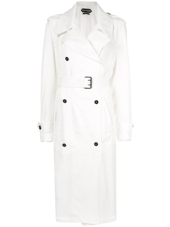 Tom Ford Twill Raincoat - White