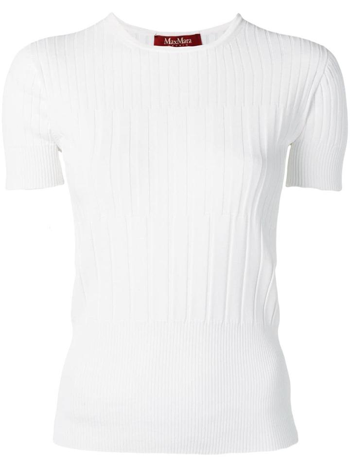 Max Mara Studio Knitted Top - White