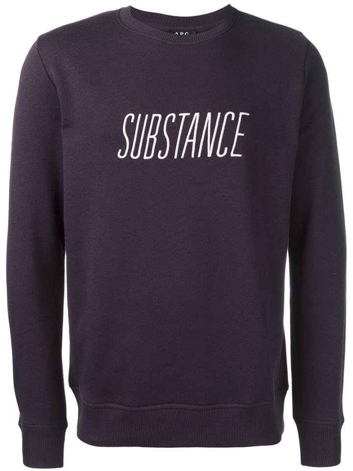 A.p.c. 'substance' Jumper, Men's, Size: Medium, Pink/purple, Cotton/polyester