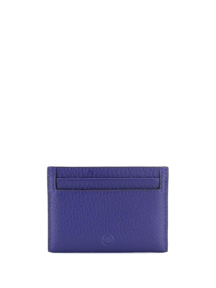 Mulberry Embossed Logo Cardholder - Blue
