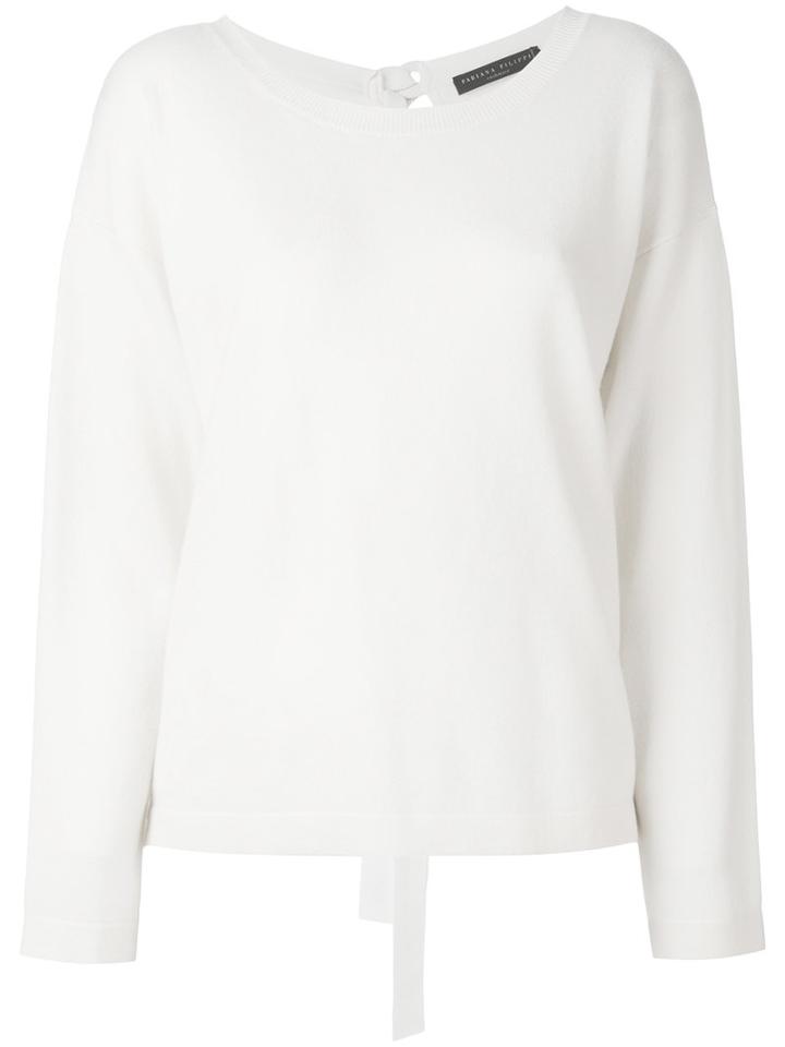 Fabiana Filippi - Shift Knitted Top - Women - Cashmere - 44, White, Cashmere
