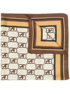 Alberta Ferretti Logo Print Scarf - Neutrals