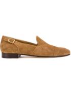 Edhen Milano Side Buckle Loafers - Brown