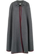 Hermès Pre-owned Buttoned Cape - Grey