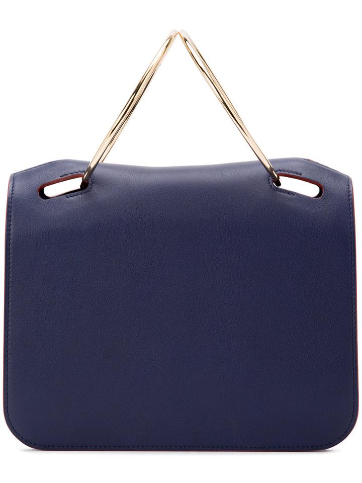 Roksanda - Loop Handles Tote - Women - Calf Leather/polyamide/polyurethane - One Size, Blue, Calf Leather/polyamide/polyurethane