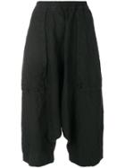 Rundholz Black Label Cropped Drop-crotch Trousers