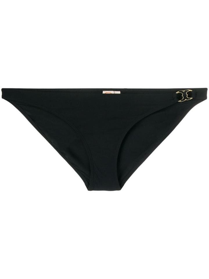 Tory Burch Logo Plaque Bikini Briefs - Black