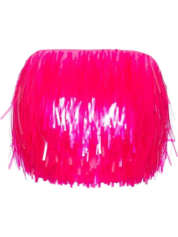 Prada Fringed Bustier Top - Pink