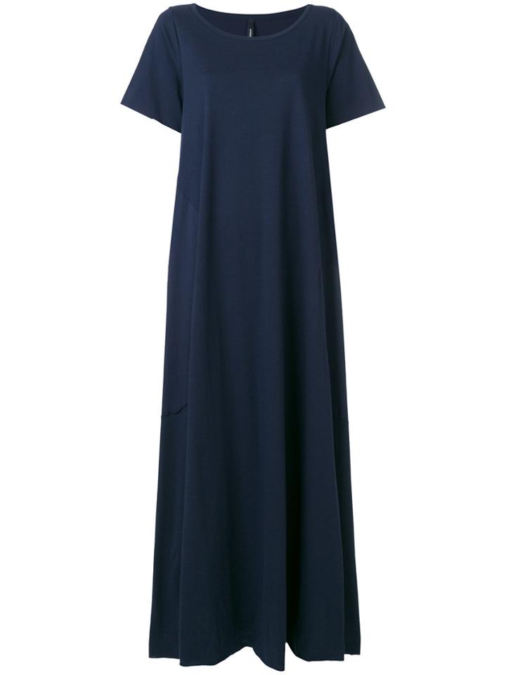 Pierantoniogaspari Round Neck Maxi Dress - Blue