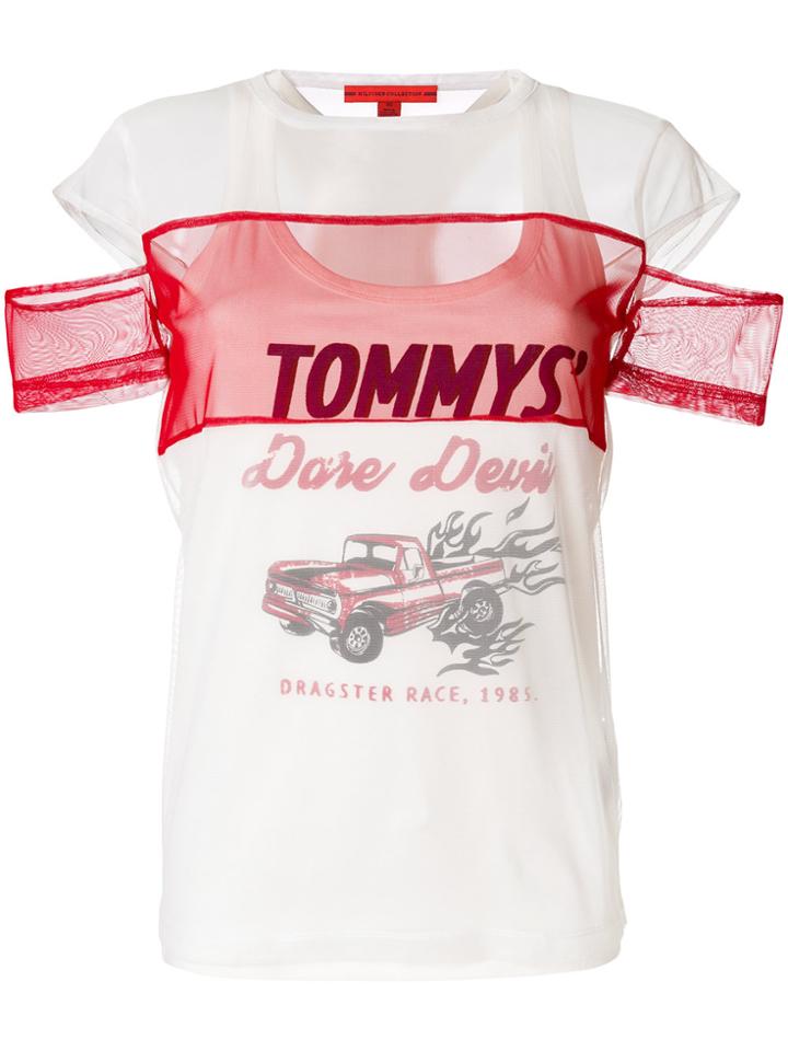 Tommy Hilfiger Dare Devil Mesh T-shirt - White