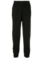 Emporio Armani Elasticated Fleece Trackpants - Black
