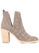 Dolce Vita Cut Out Ankle Boots - Brown