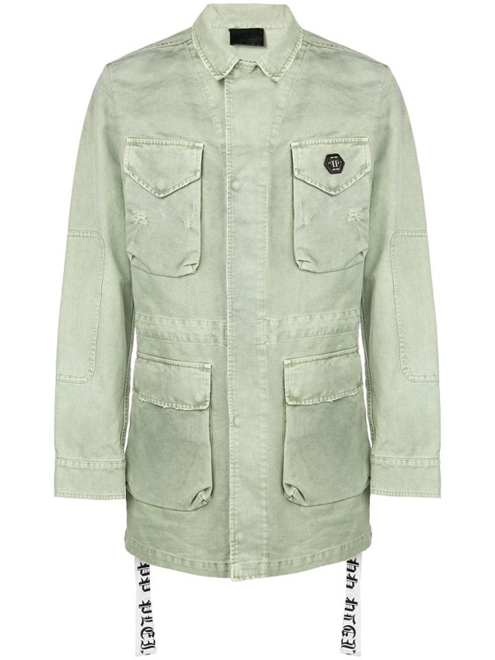 Philipp Plein Multi-pocket Parka - Green