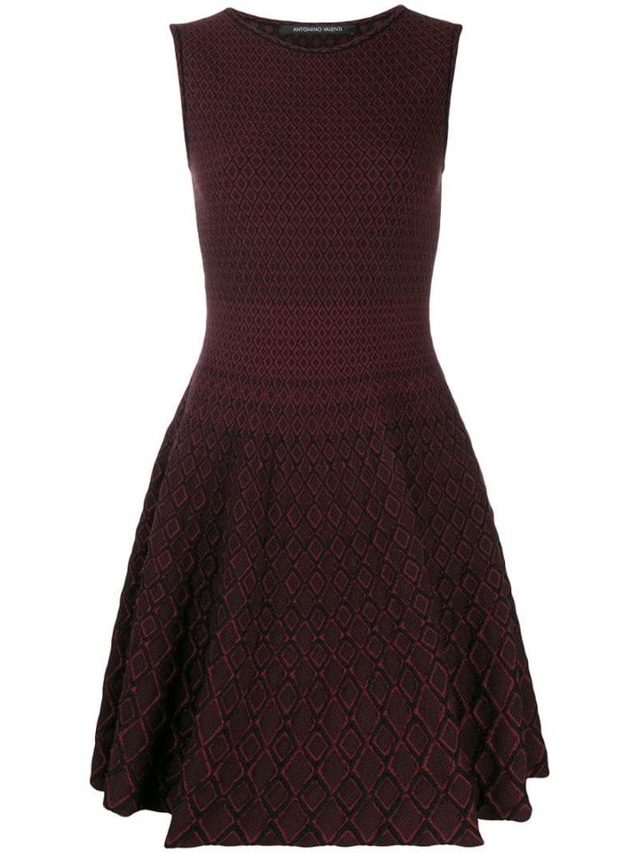 Antonino Valenti Orsola Skater Dress - Red