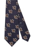 Gucci Bees Pattern Silk Tie - Blue