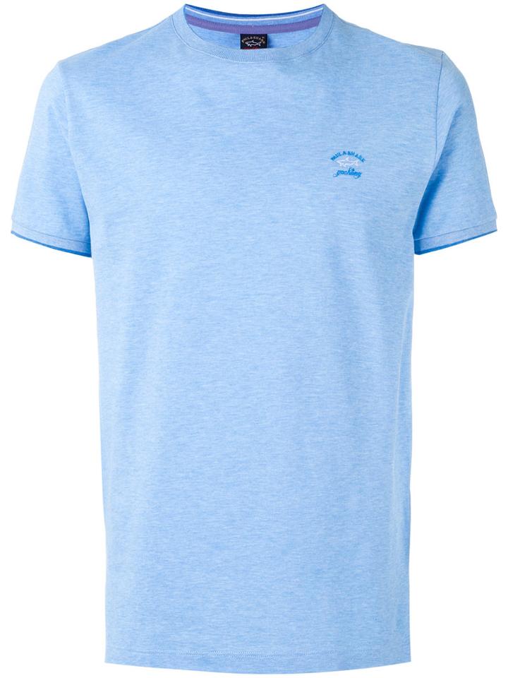 Paul & Shark - Plain T-shirt - Men - Cotton - Xxl, Blue, Cotton