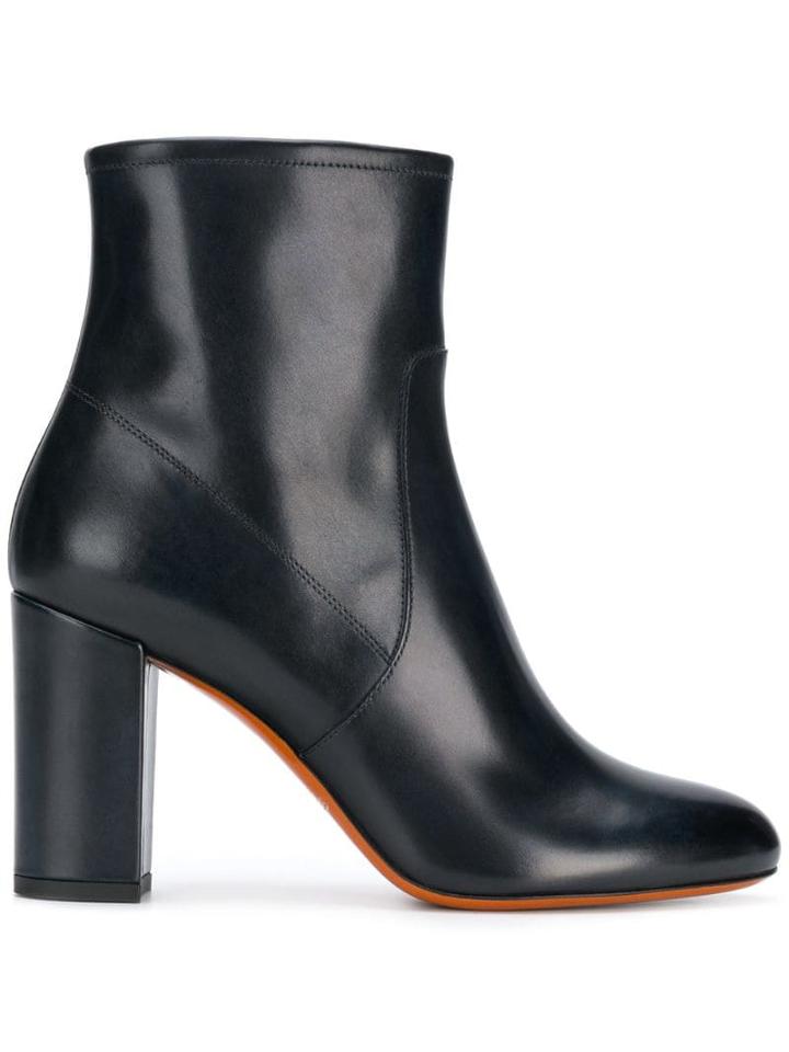 Santoni Heeled Ankle Boots - Blue Note