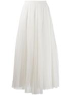 Ermanno Ermanno Pleated Tulle Skirt - White