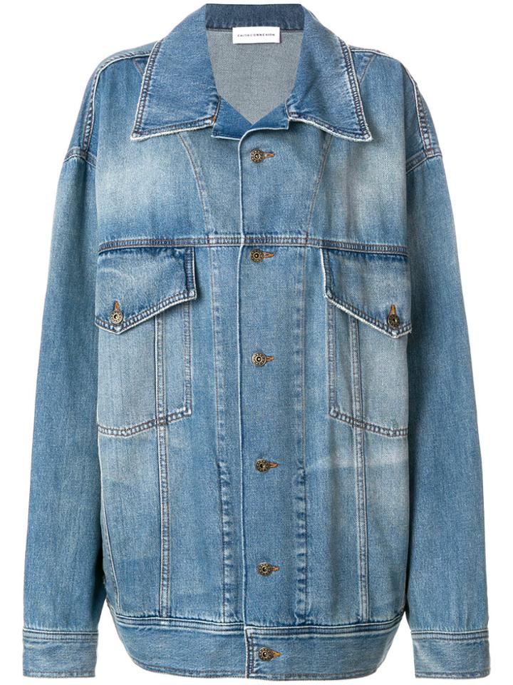 Faith Connexion Loose Fit Jacket - Blue