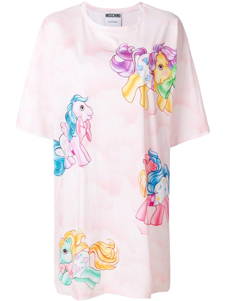 Moschino My Little Pony T-shirt Dress - Pink & Purple