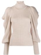 Ulla Johnson Tatum Oversized Sleeve Sweater - Neutrals