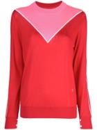 Adam Lippes Colour Block Sweater - Red