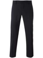 Z Zegna Slim-fit Tailored Trousers, Men's, Size: 52, Black, Polyester/spandex/elastane/wool