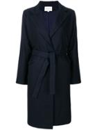 Marcha Wrap-around Coat - Blue