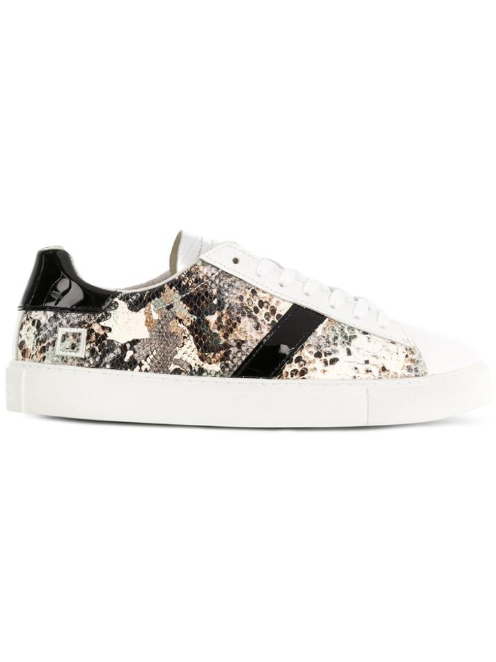 D.a.t.e. Python Camouflage Low Top Sneakers - Multicolour