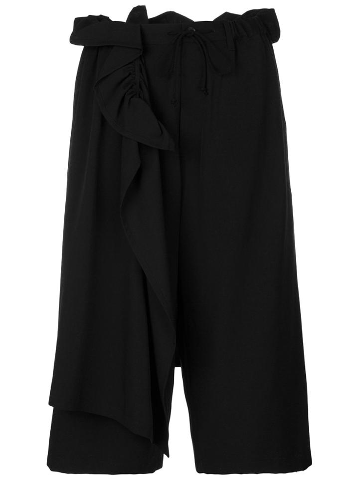 Yohji Yamamoto Frill Culottes - Black