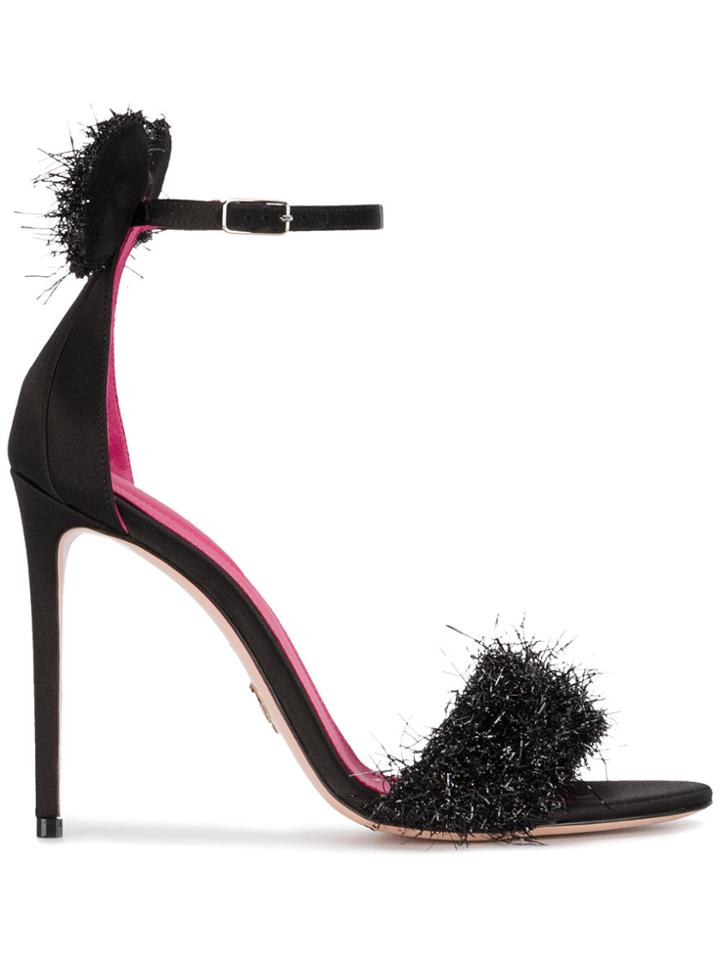 Oscar Tiye Tinsel Minnie Disco 120 Sandals - Black