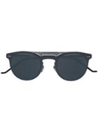 Dior Eyewear Aviator Style Round Frame Sunglasses - Black