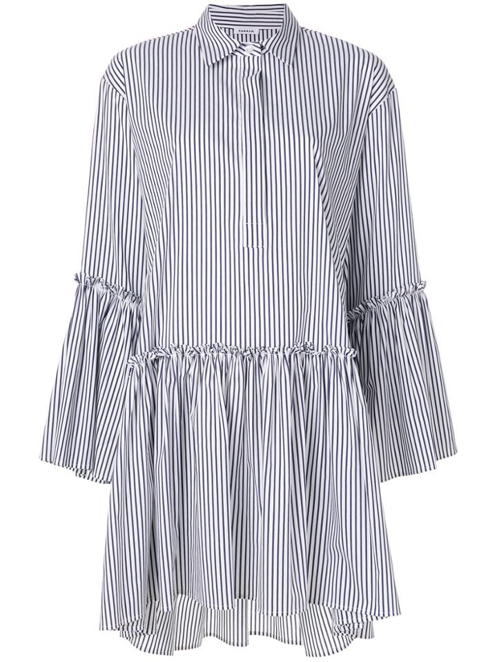 P.a.r.o.s.h. Peplum Shirt Dress - Blue